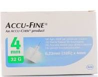 AGO PER PENNA DA INSULINA ACCU-FINE PEN NEEDLE GAUGE 32 4 MM 100 PEZZI - Farma Nice