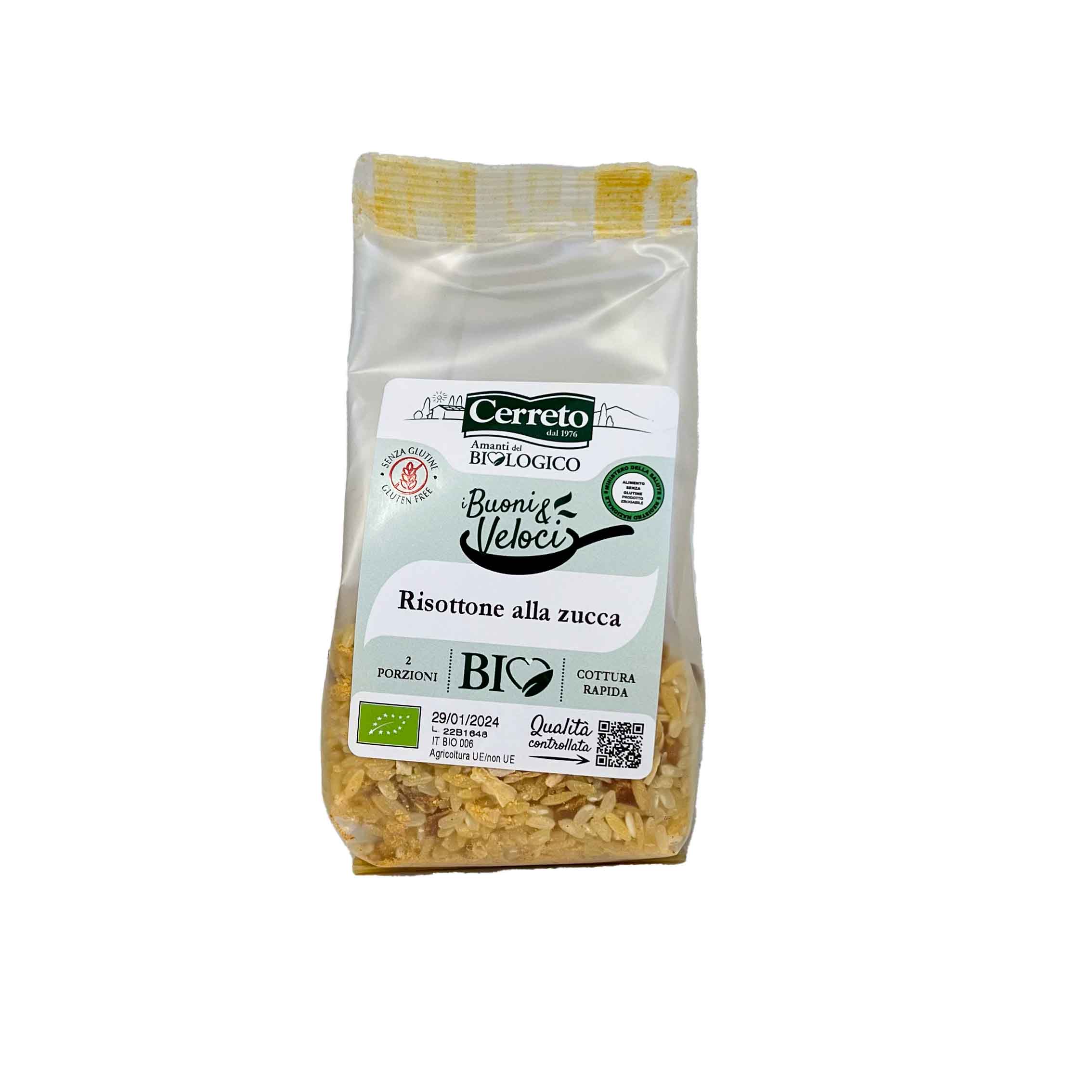 CERRETO BIO RISOTTONE ALLA ZUCCA 140 G - Farma Nice