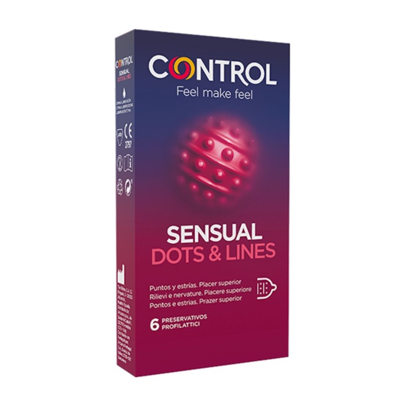 CONTROL SENSUAL DOTS&LINES 6 PEZZI - Farma Nice