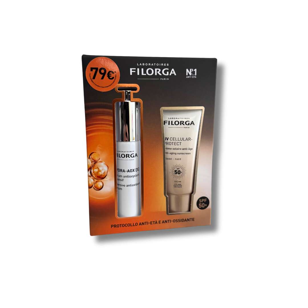 FILORGA COFFRET HYDRA AOX SERUM 30 ML + UV CELLULAR PROTECTION SPF50+ 40 ML - Farma Nice