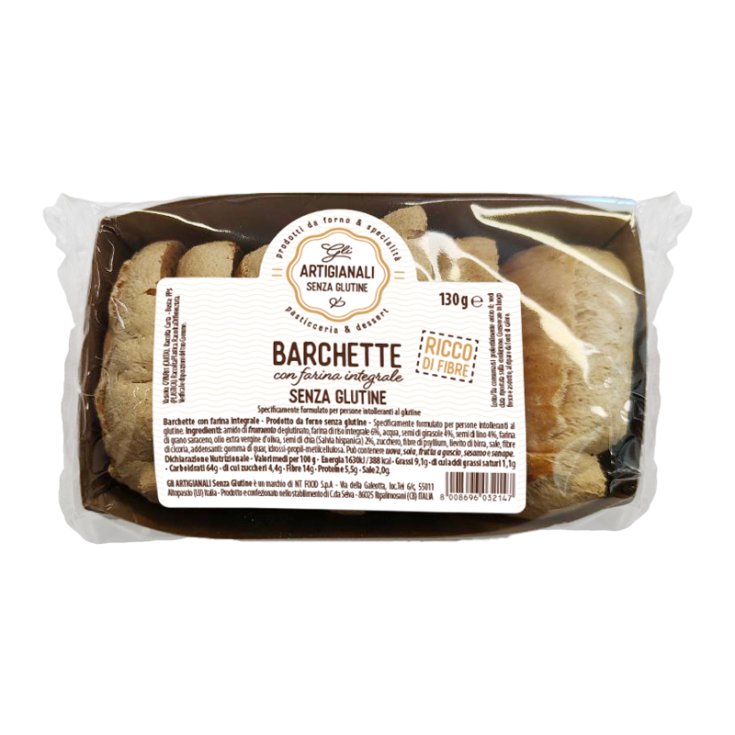 GLI ARTIGIANALI BARCHETTE FARINA INTEGRALE 130 G - Farma Nice