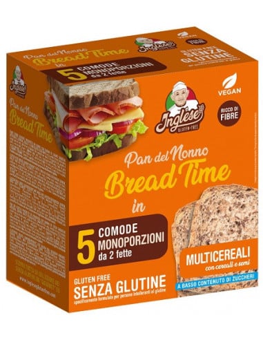 INGLESE BREAD TIME MULTICEREALI 2 PEZZI DA 125 G - Farma Nice