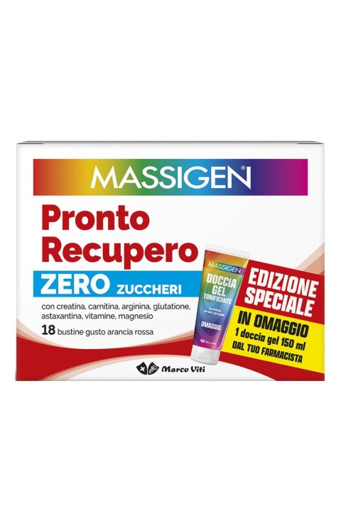 MASSIGEN PRONTO RECUPERO SENZA ZUCCHERO 18 BUSTINE EDIZIONE SPECIALE 2025 - Farma Nice