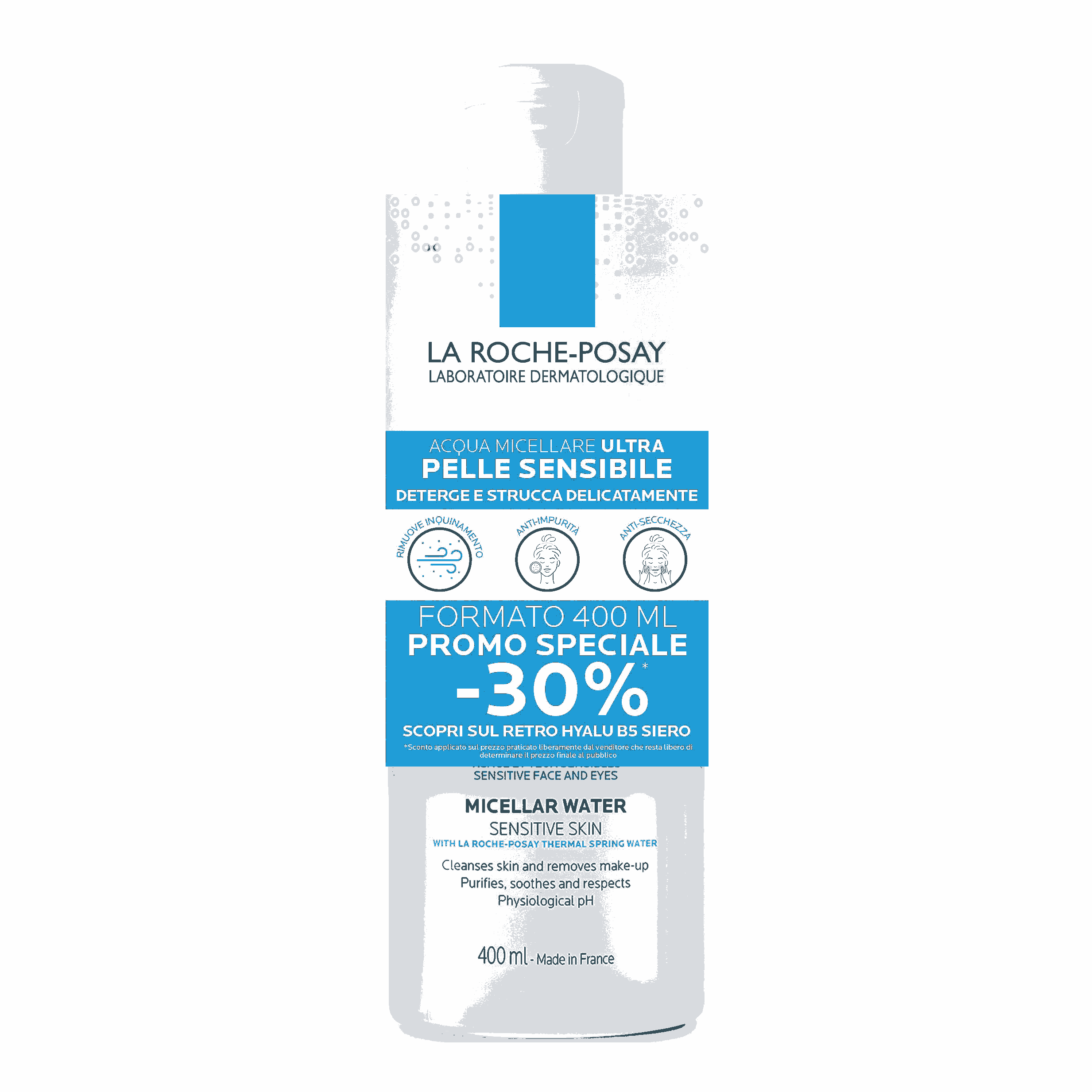 PHYSIO ACQUA MICELLARE PELLI SENSIBILI 400 ML CRAVATTINO - Farma Nice