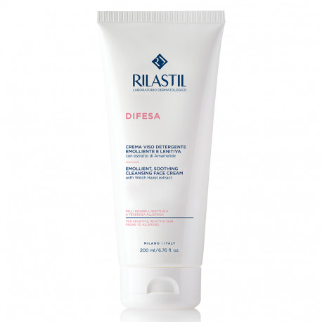 RILASTIL DIFESA CREMA VISO DETERGENTE EMOLLIENTE E LENITIVA 200 ML - Farma Nice