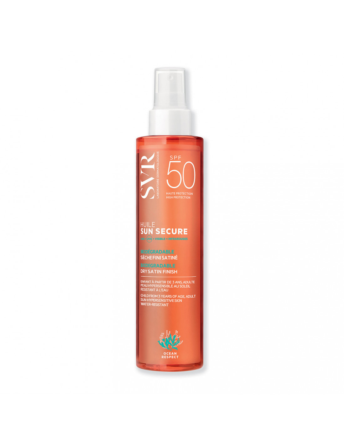 SUN SECURE HUILE SECHE SPF50+ NUOVA FORMULA 200 ML - Farma Nice