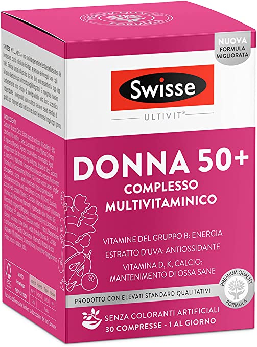 SWISSE MULTIVITAMINICO DONNA 50+ 30 COMPRESSE - Farma Nice