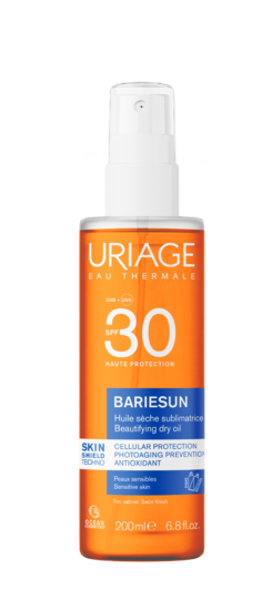 URIAGE EAU THERMALE BARIESUN SPF30 HUILE SECHE SUBLIMATRICE 200 ML - Farma Nice