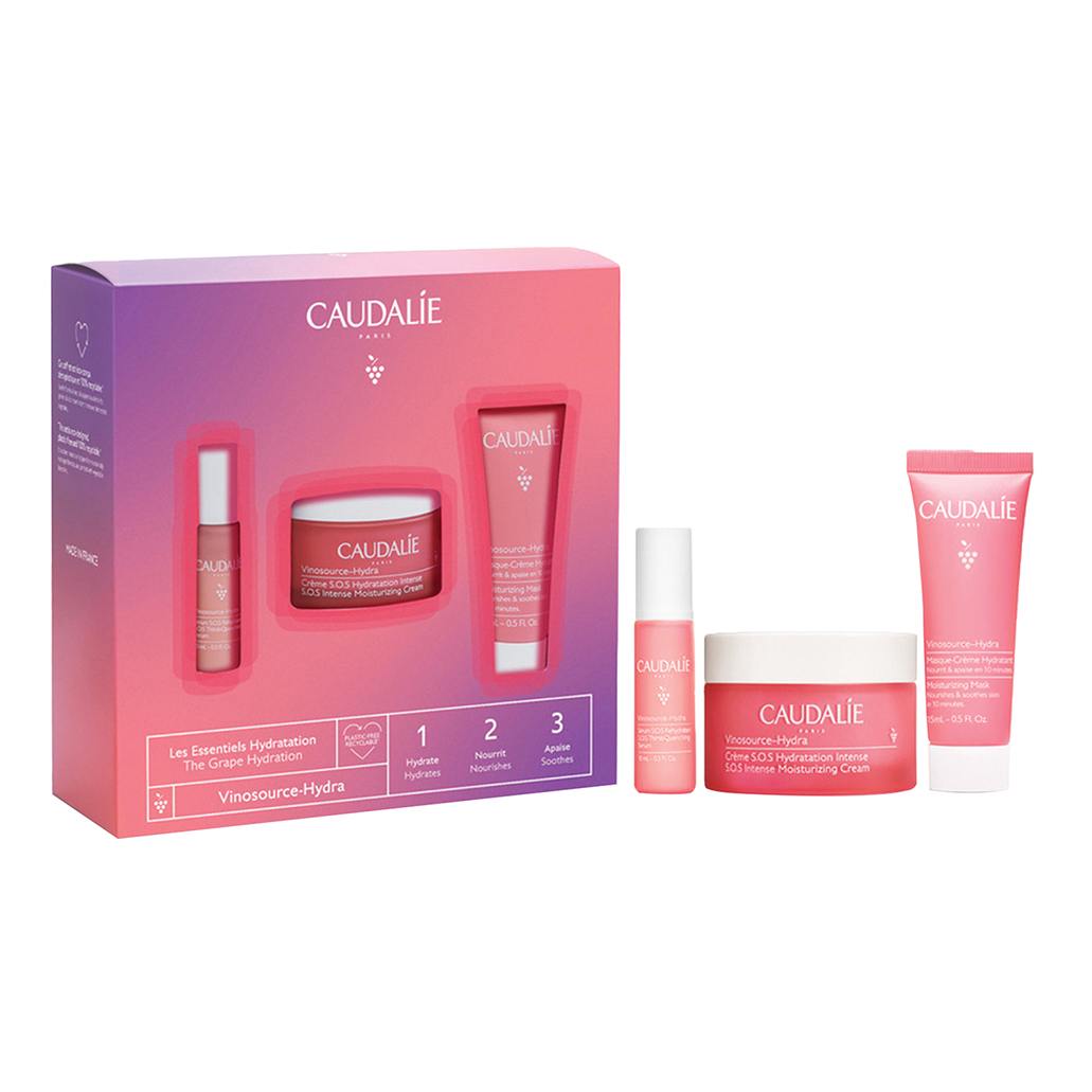 VINOSOURCE-HYDRA COFANETTO CREME SOS XMAS 2022 CREMA 50 ML + SIERO 10 ML + MASCHERA 15 ML - Farma Nice