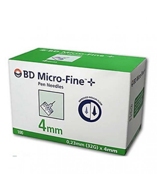 AGO PER PENNA DA INSULINA BD MICROFINE PENTAPOINT GAUGE 32 4 MM 100 PEZZI - Farma Nice