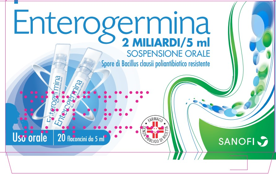 Enterogermina 2 Miliardi/5 Ml Sospensione Orale 20 Flaconcini da 5 ml - Farma Nice