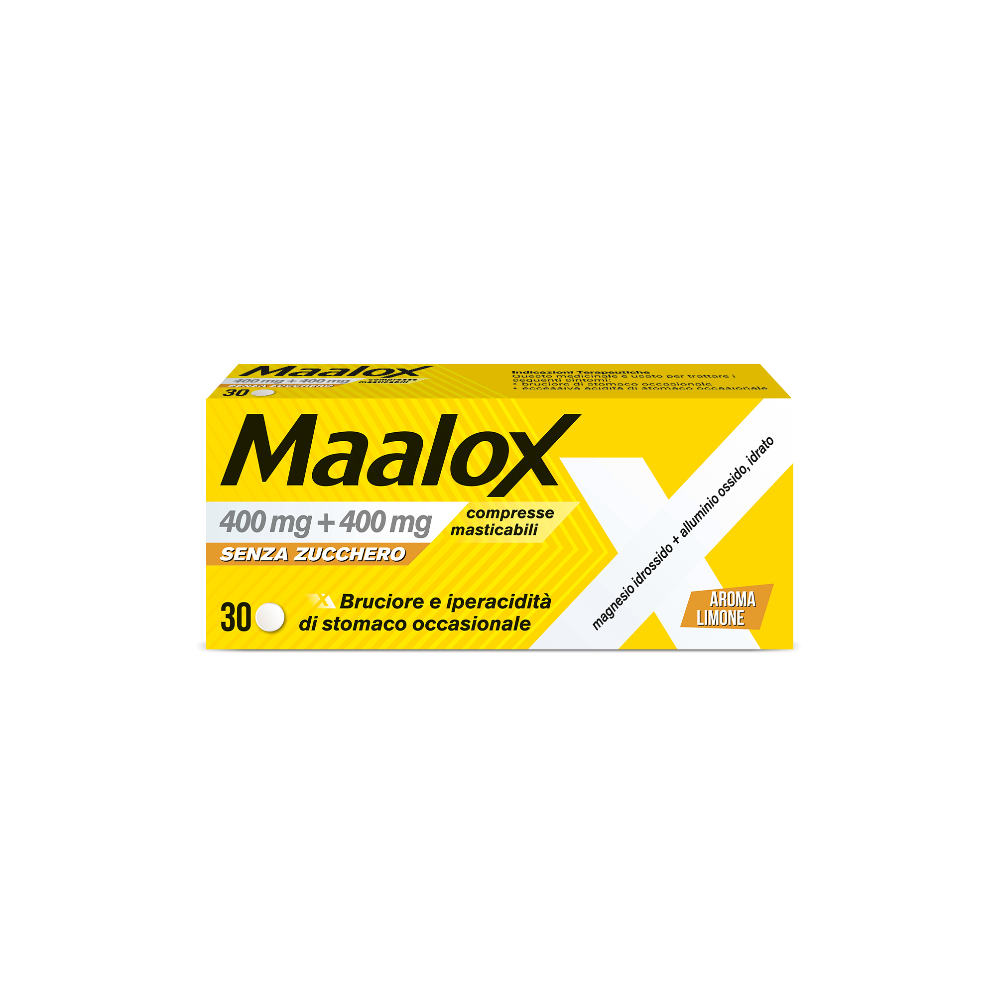 MAALOX*S/Z 30CPR LIMO400+400MG - Farma Nice