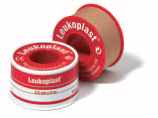 CEROTTO CHIRURGICO PER FISSAGGIO MEDICAZIONI IN ROCCHETTO LEUKOPLAST SUPPORTO VISCOSA COLOR PELLE MASSA ADESIVA CAUCCIU' OSSIDO DI ZINCO 5X500CM MUTUABILE - Farma Nice