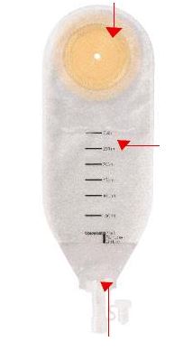 SACCA PER DRENAGGIO DELLE FERITE STERILE COLOPLAST CAPACITA' MINI 100ML 10 PEZZI ARTICOLO 2210 - Farma Nice