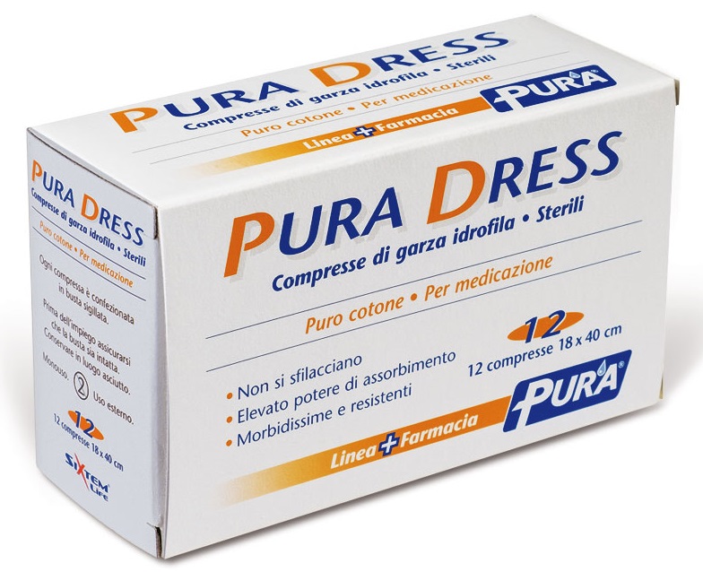 GARZA IN TESSUTO NON TESSUTO PURA SOFT 18X40CM 12 PEZZI - Farma Nice