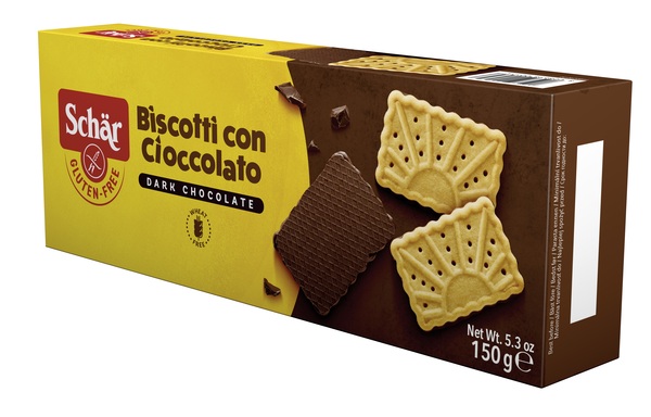 SCHAR BISCOTTO CON CIOCCOLATO DARK CHOCOLATE 150 G - Farma Nice