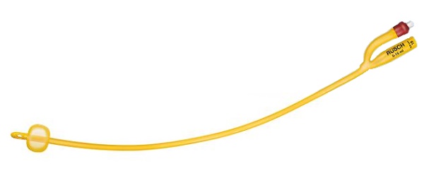 CATETERE FOLEY A MEDIA PERMANENZA  RUSCH GOLD PLUS A 2 VIE IN SILKOLATEX LATTICE-SILICONE PER ADULTO CH16 LUNGHEZZA 40 CM PUNTA CILINDRICA A 2 FORI PALLONCINO 30-50 ML 1 PEZZO - Farma Nice