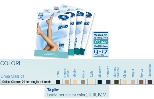 SAUBER COLLANT 70 DENARI MAGLIA MICRORETE NEUTRO BEIGE 4 LINEA CLASSICA - Farma Nice