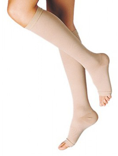 GAMBALETTO TERAPEUTICO DUALSAN A COMPRESSIONE DECRESCENTE KKL1 PUNTA APERTA BEIGE UNISEX 2 1 PAIO - Farma Nice