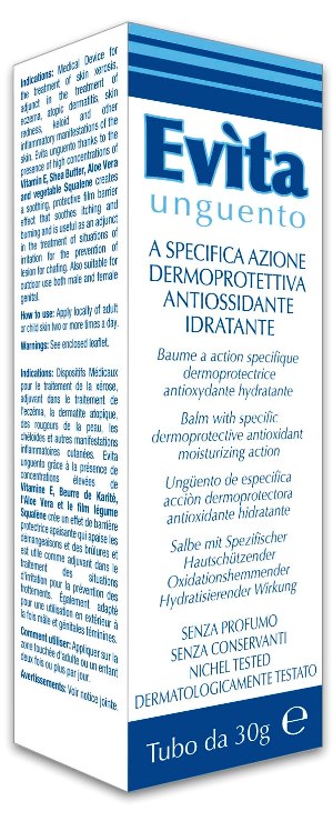 EVITA UNGUENTO A SPECIFICA AZIONE DERMOPROTETTIVA ANTIOSSIDANTE IDRATANTE 30 ML - Farma Nice