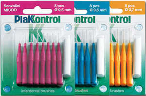 PLAKKONTROL SCOVOLINO CON MANICO MIDI 0,7 8 PEZZI - Farma Nice