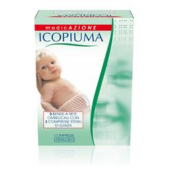 ICOPIUMA BENDA A COMPRESSIONE FISIOLOGICA RETE OMBELICALE CON GARZE STERILI 1 PEZZO - Farma Nice