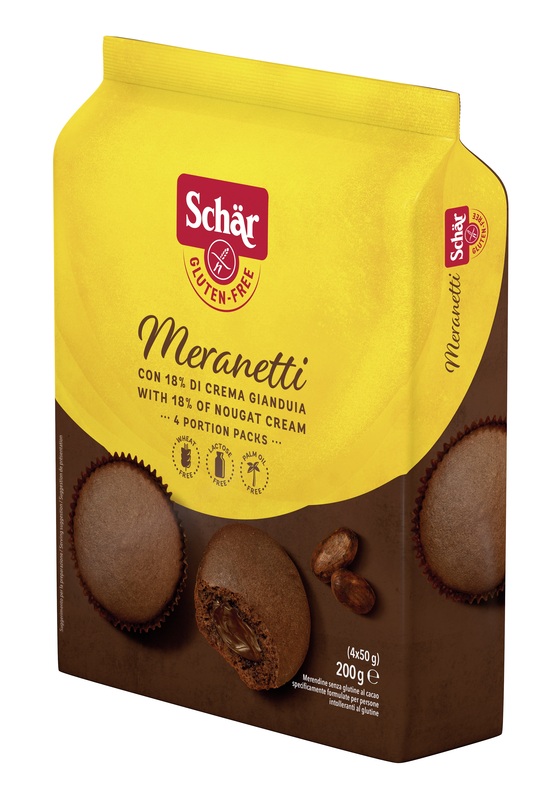 SCHAR MERANETTI CON CREMA GIANDUIA 4 PEZZI DA 50 G - Farma Nice