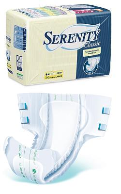 PANNOLONE PER INCONTINENZA SERENITY CLASSIC EXTRA TAGLIA MEDIUM 30 PEZZI - Farma Nice