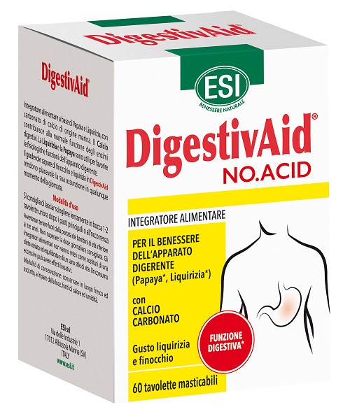 ESI DIGESTIVAID NO ACID 60 TAVOLETTE - Farma Nice