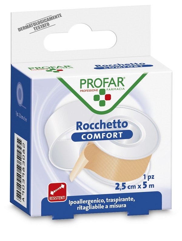 ROCCHETTO IN TELA COMFORT 2,5 CM X 5 M PROFAR - Farma Nice