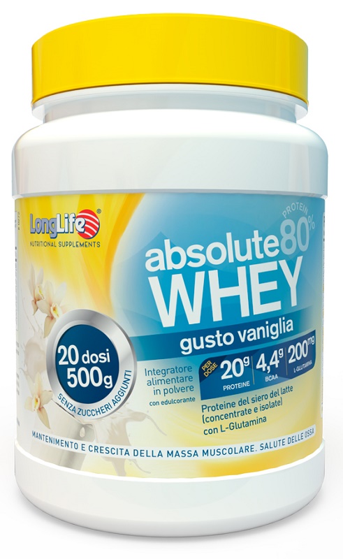 LONGLIFE ABSOLUTE WHEY VANIGLIA 500 G - Farma Nice