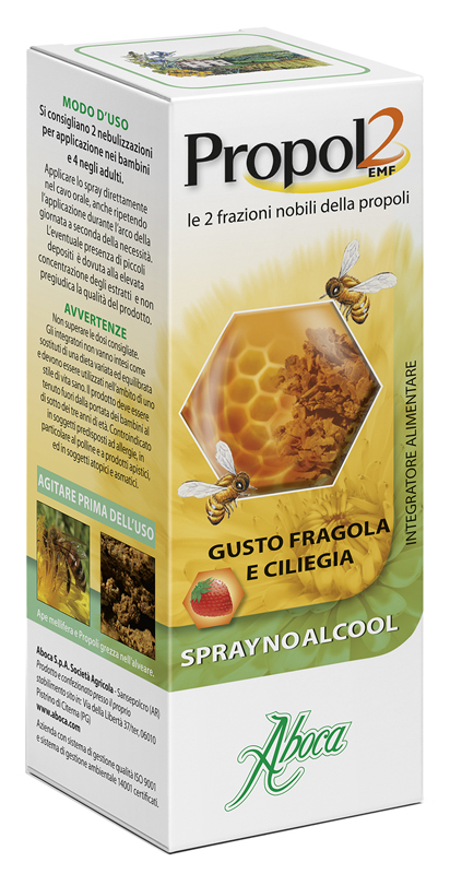 PROPOL2 EMF SPRAY NO ALCOOL FRAGOLA E CILIEGIA 30 ML - Farma Nice
