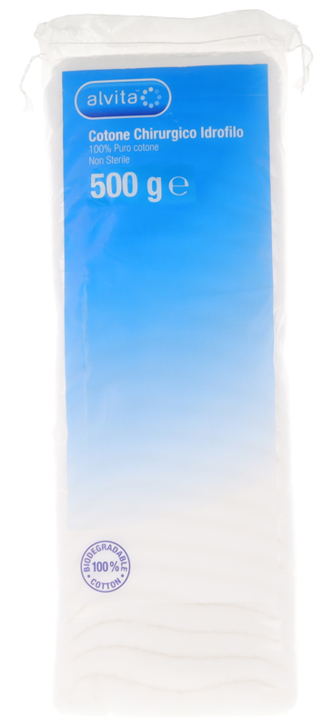 COTONE CHIRURGICO IDROFILO ALVITA 100% PURO COTONE 500 G - Farma Nice