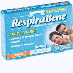 CEROTTO NASALE TRASPARENTE ADULTI RESPIRA BENE 30 PEZZI - Farma Nice