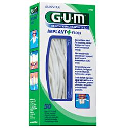 GUM IMPLANT + FLOSS FILO INTERDENTALE 50 PEZZI - Farma Nice