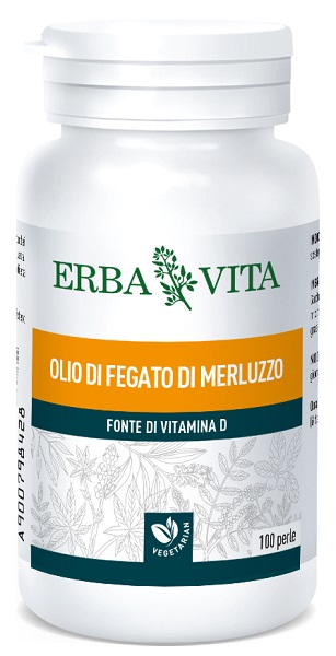 OLIO FEGATO MERLUZZO 100 PERLE 453 MG - Farma Nice