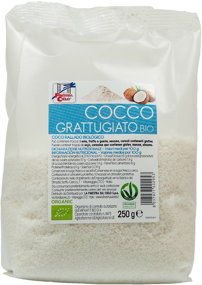 COCCO GRATTUGIATO BIO 250 G - Farma Nice