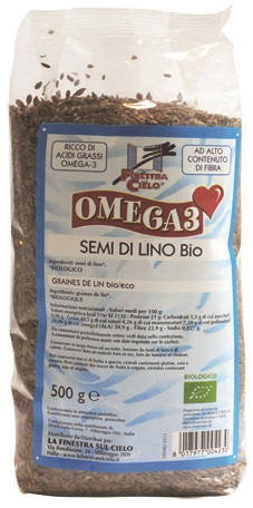 FSC OMEGA3 SEMI DI LINO BIO AD ALTO CONTENUTO DI FIBRA 500 G - Farma Nice