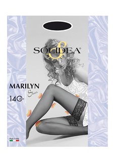 MARILYN 140 SHEER CALZA AUTOREGGENTE SABBIA 3 - Farma Nice