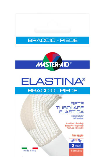 RETE TUBOLARE ELASTICA IPOALLERGENICA MASTER-AID ELASTINA BRACCIO/PIEDE 3 MT IN TENSIONE CALIBRO 4 CM - Farma Nice