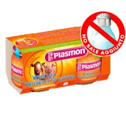 PLASMON OMOGENEIZZATO VITELLO PROSCIUTTO COTTO 80 G X 2 PEZZI - Farma Nice