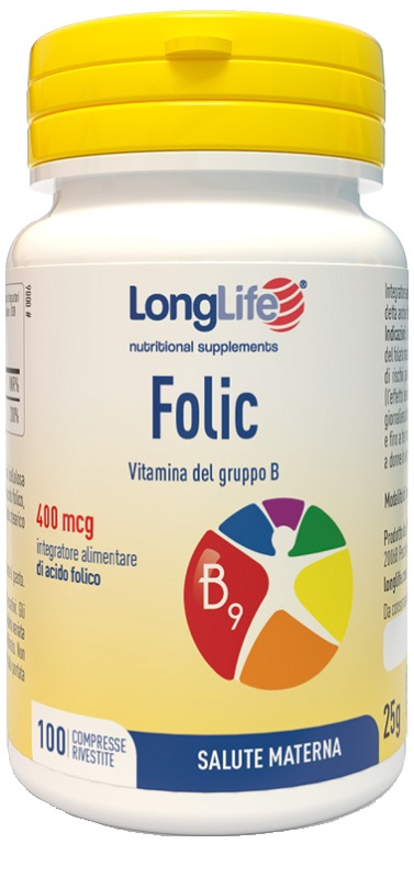 LONGLIFE FOLIC 400 MCG 100 COMPRESSE - Farma Nice