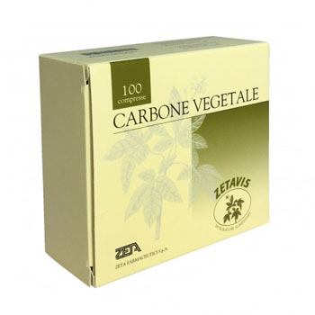 ZETAVIS CARBONE VEGETALE 100 COMPRESSE - Farma Nice