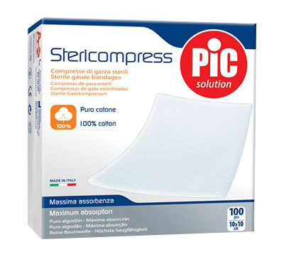 GARZA LAPAROTOMICA CON FILO DI BARIO NON STERILE 12 STRATI 10X10CM - Farma Nice