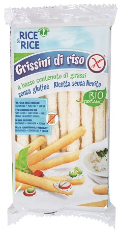 RICE&RICE GRISSINI DI RISO 100% 100 G SENZA LIEVITO - Farma Nice