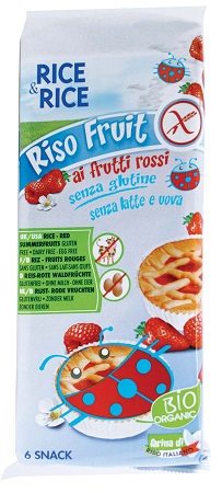 RICE&RICE RISO FRUIT FRUTTI ROSSI 6 X 33 G SENZA UOVA - Farma Nice
