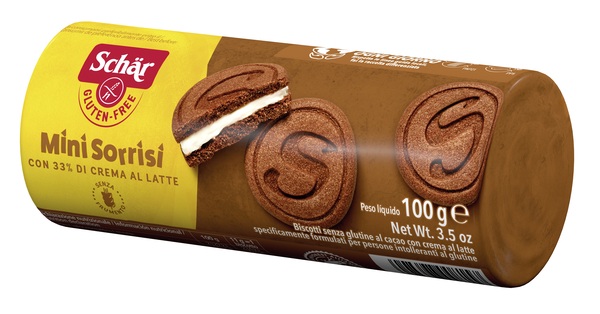 SCHAR MINI SORRISI CON CREMA AL LATTE 100 G - Farma Nice