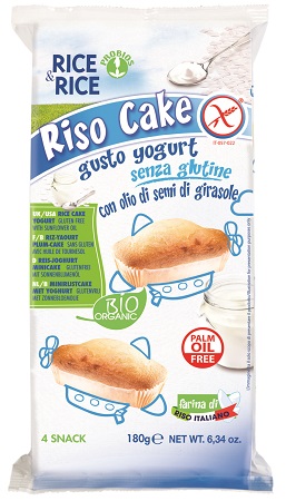 RICE&RICE RISO CAKE ALLO YOGURT 4 X 45 G - Farma Nice
