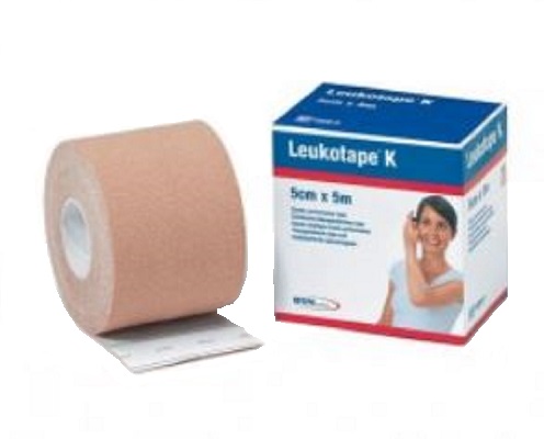 BENDA ADESIVA LEUKOTAPE K PER TAPING FISIOTERAPICO LARGHEZZA 5 CM LUNGHEZZA 5 M COLOR CARNE IN ROTOLO - Farma Nice