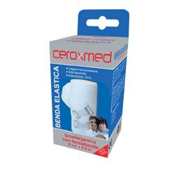 BENDA ELASTICA CEROXMED 10X450 CM CON GANCIO 1 PEZZO - Farma Nice